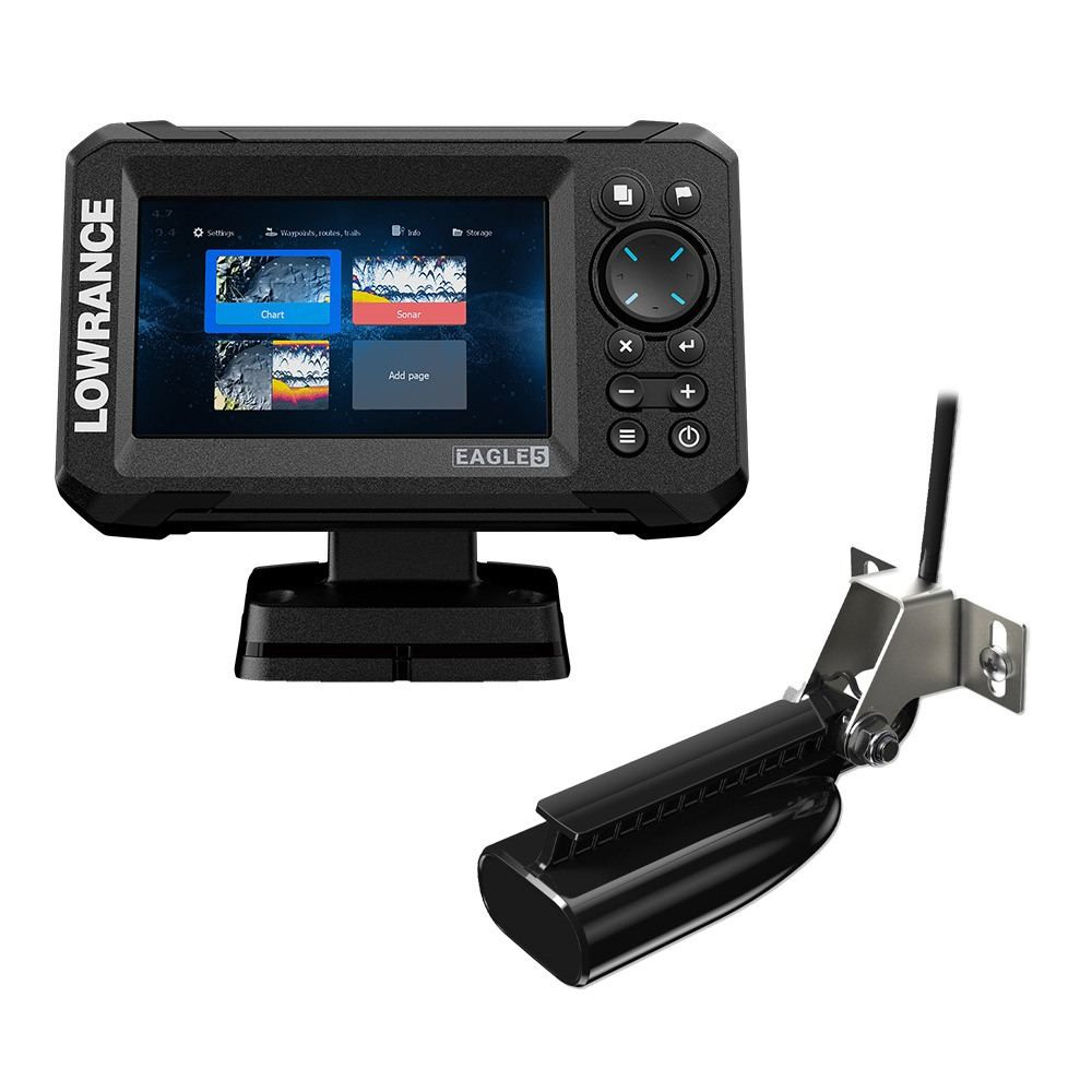 Lowrance 000-16226-001 Eagle 5 Combo - SplitShot Transducer w/C-MAP Charts