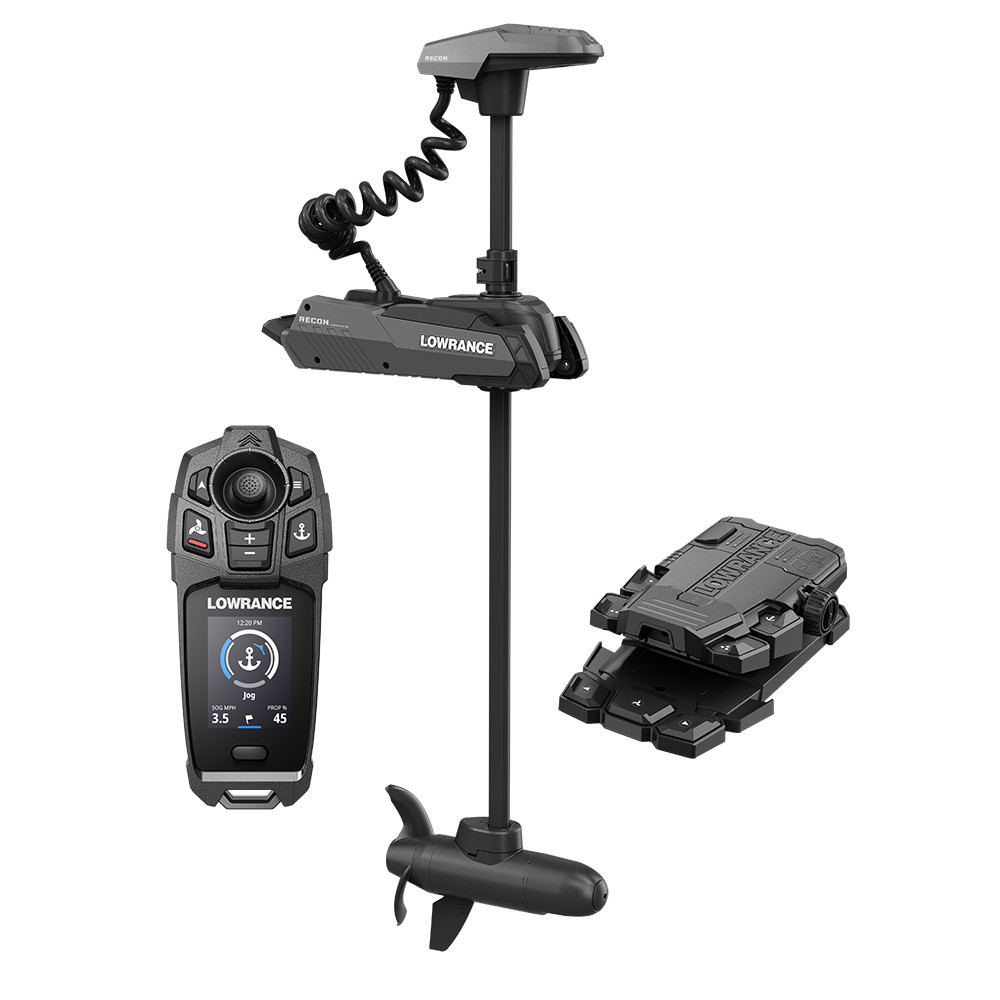 Lowrance Recon FW 72" Trolling Motor - Includes Freesteer Joystick Remote, Wireless Foot Pedal  HDI Nosecone