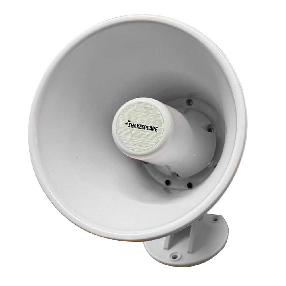 Shakespeare HS-5A 15W 4-Ohm 5" Loud Hailer Speaker w/Bracket Talkback - White