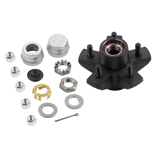 Titan - Dico Dexter Pre-Greased 5 on 4-1/2" 1.718" 3.5K Hub Kit - $147.99 at Wholesale Marine