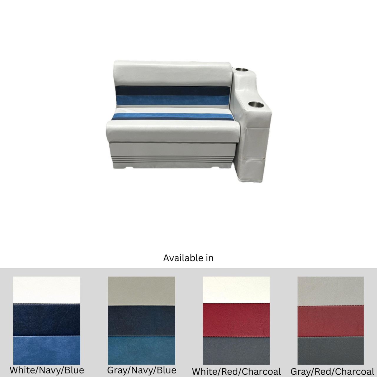 Horizon Boat Seats Horizon Premium 37" Bench Seat with Left Armrest - $484.49 at Wholesale Marine