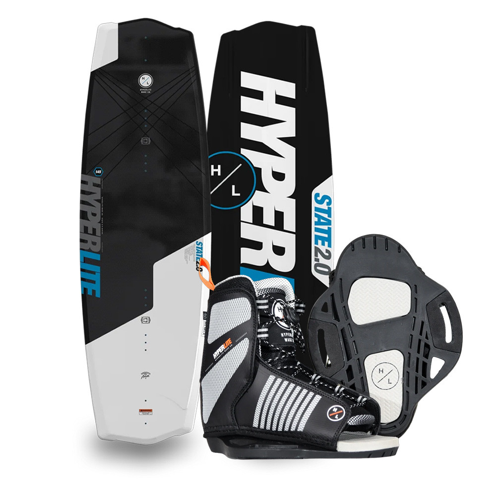 Hyperlite 125 State Jr Wakeboard w/Remix Kids Boot K12-2