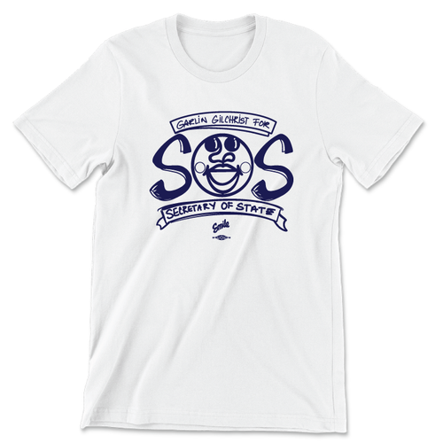 SOS Sketch (Unisex White Tee)