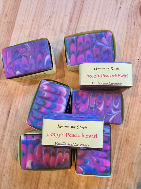 Peggy's Peacock Swirl Soap