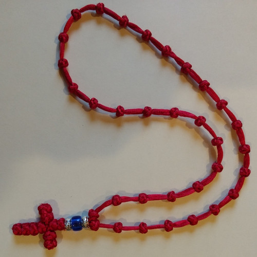 Orthodox Wool 100 knots Prayer Rope handmade by nuns (JP-124