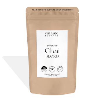 Chai blend, lions mane ginger cocoa chocolate