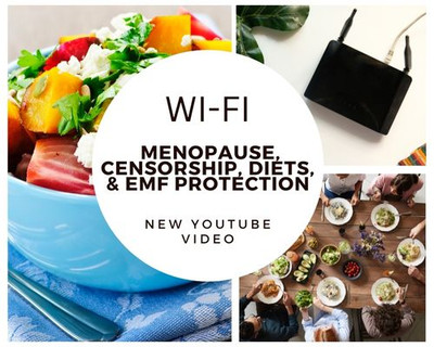 New Youtube Video: Censorship, wi-fi, menopause, toxins, diets, & EMF protection