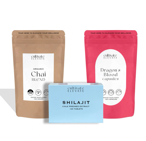 shilajit chai mushroom organic powder blend chai dragons blood herbal herb