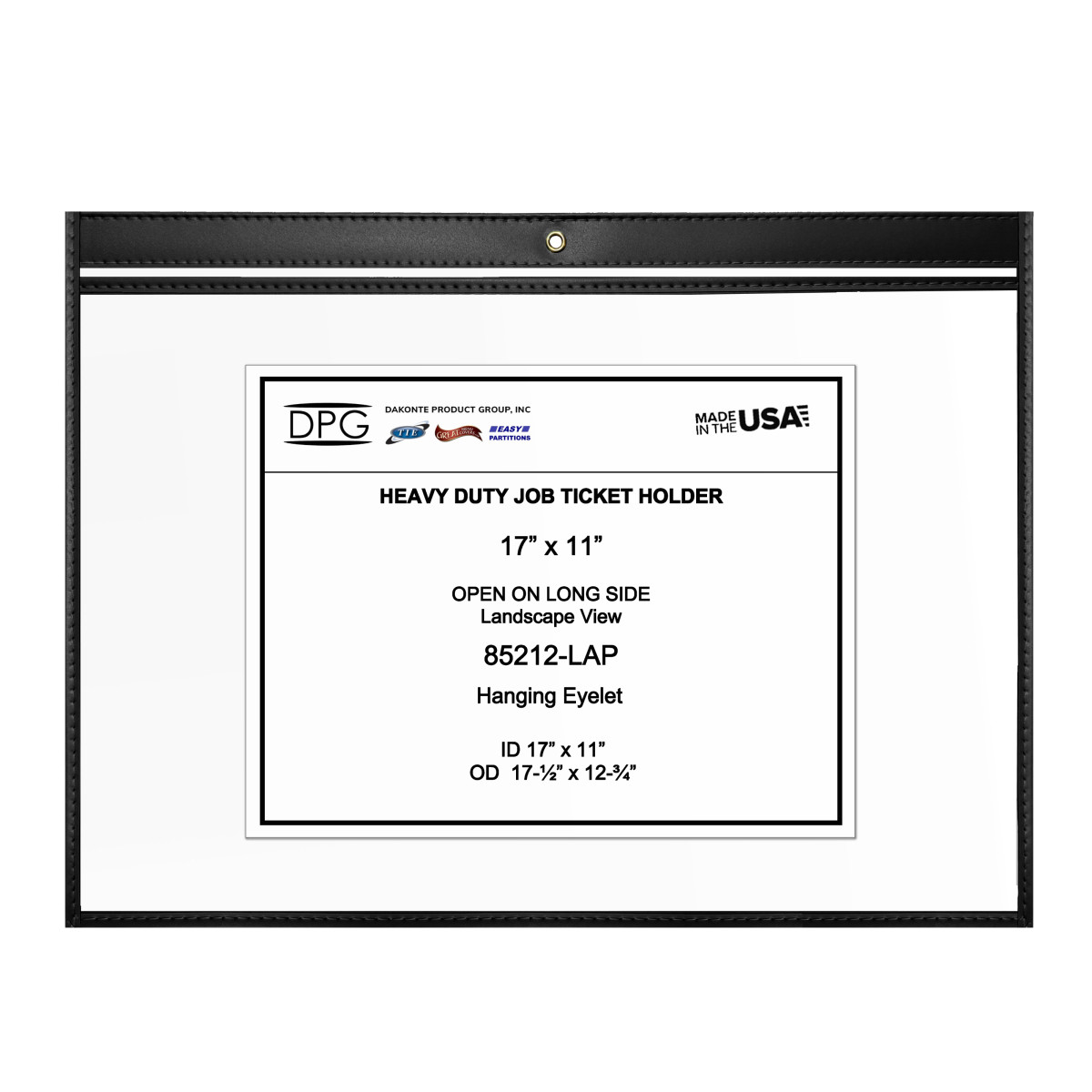 17x11 Sewn Shop Ticket Holder