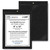9x12 solid back black job ticket holder with clear vinyl front, stitched trim, brass eyelet, and rigid 30 pt black cardboard backing.