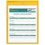 Yellow 9x12 Heavy-Duty Job & Shop Ticket Holder Clear Covers Stitched Vinyl Trim 25-Pack