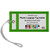 kelly green 5 pk plastic luggage tag holders, business card size with clear loop and stitched edges, made in USA kelly green 5 pk plastic luggage tag holders, business card size with clear loop and stitched edges, made in USA