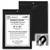 9x12 solid back black job ticket holder with clear vinyl front, stitched trim, brass eyelet, and rigid 30 pt black cardboard backing.