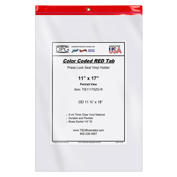 Waterproof 11x17 Heavy-Duty Document Holders – Resealable Clear