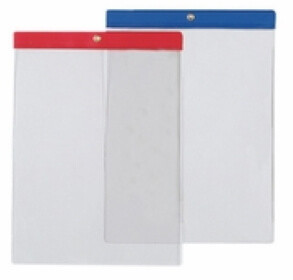 Color tab document and job ticket holders