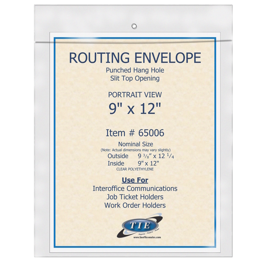 Economy clear vinyl document sleeves
