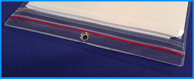 CLoseup of Waterproof Red-line press lock holder