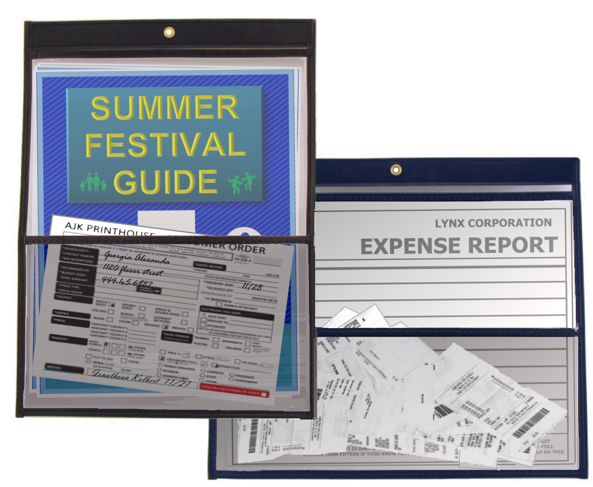 MultiPocket Job Ticket Holders DPG TIE Officemates