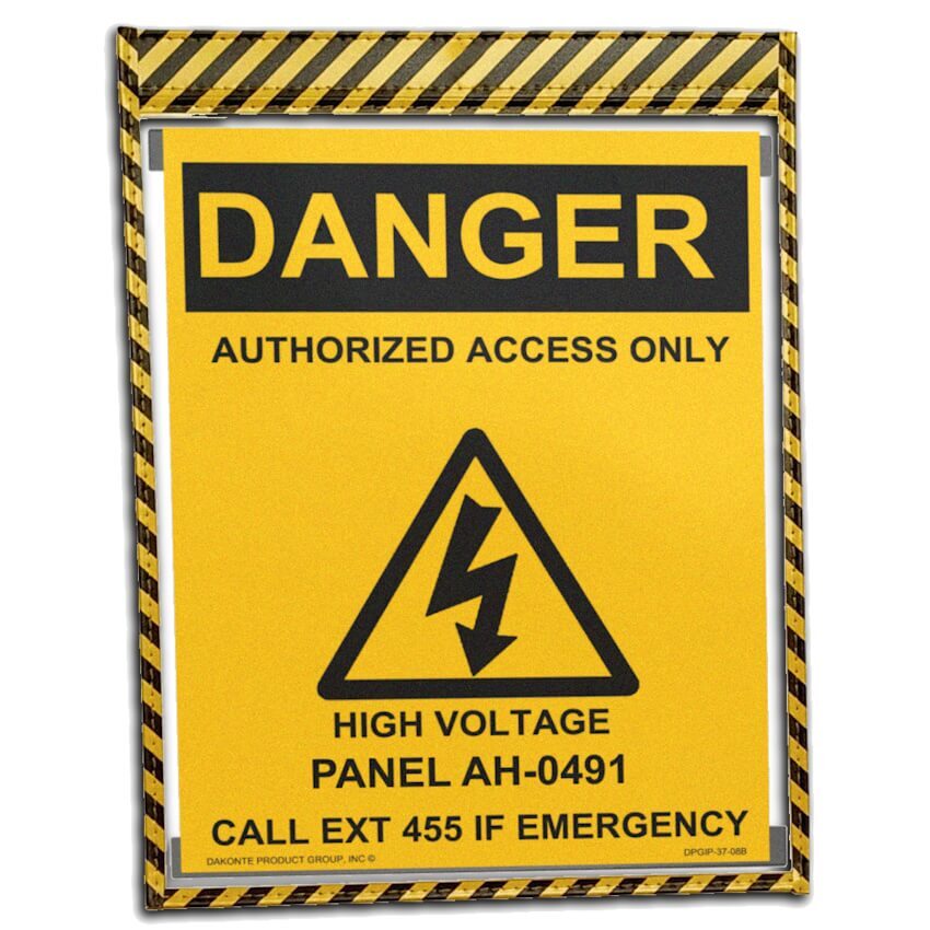 Easy sign holders – reusable clear vinyl sleeves with top-loading design for quick sign changes. Heavy-duty construction protects posters, notices, and instructions in offices, schools, retail, and industrial environments while avoiding costly one-time lamination.