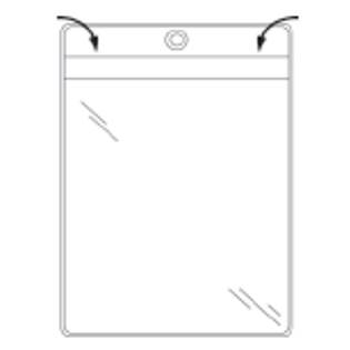 Standard heat-welded clear vinyl document sleeves