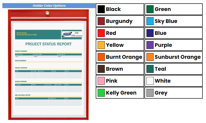 Color Coding Options - DPG - TIE Office-Mates