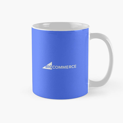 Vivid blue BigCommerce color mug.