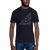 BMark Unisex Tee with front view, on a large model.