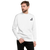 B Mark Unisex Sweatshirt front view, on a medium model.