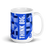 Think Big slogan mug with handle pointing right.
