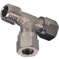 TEE WITH MALE THREAD 15MM OD TO 1/2"BSPT - 1/2" BSP Tapered, Male Run Tee, Metric Compression Fitting, 15mm Outside Diameter x 12mm Inside Diameter, Brass Nickel Plated, Working Temperature -45Ã‚Â°C to +80Ã‚Â°C, Maximum Working Pressure 60 bar, Metal Work