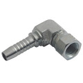 7/8" JIC Female Hose Connector 90Â° Compact Elbow - 7/8" JIC Female, Hydraulic Hose Connector, JIC 37Â° x Hose Tail, 90Â° Compact Elbow, to Suit 5/8" Hose Inside Diameter, Steel, Hexavalent Chromium Free Plating, FT ProAll images used are for illustrat