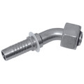 M45 x 2 Metric Female Light Duty 45Â° Swept Elbow - M45 x 2 Metric Female, Hydraulic Hose Connector, 24Â° Cone Seat DIN 3853 with O-Ring x Hose Tail, Light Duty, 45Â° Swept Elbow, to Suit 1