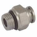 8mm x 1/8" BSPP Male Stud - 1/8" BSP Parallel Male x 8mm Outside Diameter, Pneumatic One Touch Push-in Metric Tube Fitting, Stud, Stainless Steel, Working Temperature -20Ã‚Â°C to +200Ã‚Â°C, Maximum Working Pressure 10 bar, KelmAll images used are for i