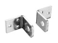 ABUS Mechanical 115/100 Locking Brackets Pair Carded - ABUS 115 Series locking brackets made in a tough 5mm hardened steel construction offering many security uses