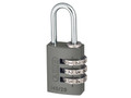 ABUS Mechanical 145/20 20mm Aluminium Combination Padlock Titanium 46576 - The ABUS 145 Series Aluminium Combination Padlocks feature resettable combinations