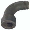 3/4" BSP/T MALE/F LONG BEND BLACK GF1 - 3/4" BSP Parallel Male x 3/4" BSP Tapered Female, Malleable Iron Pipe Fitting, Black, Equal 90Ã‚Â° Bend, Fig