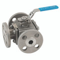 2" ASA150 FLANGE D/MNT SS 3W T-PRT FBBV - 2" ANSI150 Flange, 3 Way, Direct Mount Full Bore Ball Valve,  T Port, Stainless Steel, Viton Seal Material, RTFE Seat Material, Working Temperature -20°C to +200°C, Maximum Working Pressure 19 2" ASA150 FLANGE D/MNT SS 3W T-PRT FBBV - 2" ANSI150 Flange, 3 Way, Direct Mount Full Bore Ball Valve,  T Port, Stainless Steel, Viton Seal Material, RTFE Seat Material, Working Temperature -20°C to +200°C, Maximum Working Pressure 19