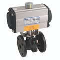 1" PN16 CI ATEX BV F/W HAITIMA SA ACT - 1" PN16 Flange, 2 Piece Ball Valve Fitted with a Pneumatic Actuator, Single Acting, ATEX Approved, Cast Iron Valve Material, FPM Seal Material, Valve Working Temperature -10Ã‚Â°C to +200Ã‚Â°C, Actuator Working Tempe