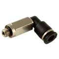 10-32UNF X 1/8" MICRO M.ELB EXTEND - 10-32 UNF Male x 1/8" Outside Diameter, Pneumatic One Touch Micro Push-in Imperial Tube Fitting, Extended, 90° Stud Swivel Elbow, Plastic/Brass Nickel Plated, Working Temperature 0°C to +60°C, Maximum Working 10-32UNF X 1/8" MICRO M.ELB EXTEND - 10-32 UNF Male x 1/8" Outside Diameter, Pneumatic One Touch Micro Push-in Imperial Tube Fitting, Extended, 90° Stud Swivel Elbow, Plastic/Brass Nickel Plated, Working Temperature 0°C to +60°C, Maximum Working