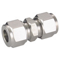 UNION 12 OD - 12mm Outside Diameter x 12mm Outside Diameter, Hydraulic Twin Ferrule Metric Compression Fitting, Straight, Equal Tube x Tube, 316 Stainless Steel, PanamAll images used are for illustrative purposes only