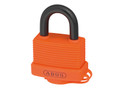 ABUS Mechanical 70AL/45mm Aluminium Padlock Orange - The ABUS 70AL Series Padlocks have a precision extruded, cut and drilled pure aluminium body, which is lightweight and strong