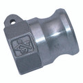 CAMLOCK 1.1/2"BSPP FEM PLUG TYPE A ALUMINIUM - 1