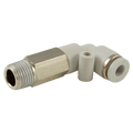 6mm x 1/8" BSPT Male Stud Elbow Extended - 1/8" BSP Taper Male x 6mm Outside Diameter, One Touch+ Plastic Push-in Metric Tube Fitting, Extended, 90° Stud Swivel Elbow, Plastic/Brass Nickel Plated, Working Temperature 0°C to +60°C, Maxmimum Workin 6mm x 1/8" BSPT Male Stud Elbow Extended - 1/8" BSP Taper Male x 6mm Outside Diameter, One Touch+ Plastic Push-in Metric Tube Fitting, Extended, 90° Stud Swivel Elbow, Plastic/Brass Nickel Plated, Working Temperature 0°C to +60°C, Maxmimum Workin