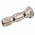 1/8" BSPP DOUBLE BANJO BOLT - 1/8" BSP Parallel Male, Pneumatic Quick-fit Push-on Fitting, Short, Banjo Bolt, Double, Nickel Plated Brass, Working Temperature -18Ã‚Â°C to +70Ã‚Â°C, Maximum Working Pressure 15 bar, KelmAll images used are for illustrati