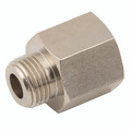 1/4" NPTF Male x 1/4" BSPP Female Adaptor - 1/4" NPTF Male x 1/4" BSP Parallel Female, Brass Nickel Plated Adaptor, Straight, KelmAll images used are for illustrative purposes only