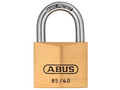 ABUS Mechanical 85/40mm Brass Padlock Keyed Alike 723 - The ABUS 85 Series Brass Padlocks have a solid brass lock body and high-quality, rust-free inner components