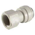 3/8" OD TUBE X 1/2" BSP FEMALE ADAPTOR - 1/2" BSP Parallel Female x 3/8" Outside Diameter, Imperial Push-in Fitting, Stud, Plastic, Working Temperature 0Ã‚Â°C to +23Ã‚Â°C, Maximum Working Pressure 10 bar, John GuestAll images used are for illustrative