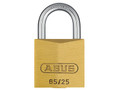 ABUS Mechanical 65/25mm Brass Padlock Keyed Alike 6253 - The ABUS 65 Series Brass Padlocks have a solid brass body and a hardened steel shackle with NANO PROTECT&trade; coating