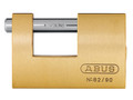 ABUS Mechanical 82/90mm Monoblock Brass Shutter Padlock Keyed Alike 8523 - The ABUS 82 Series Monoblock Shutter Padlocks have a solid brass body and a through hardened steel alloy shackle which rotates when attacked