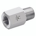 1/4" NPT x 1/2" NPT Male/Female - 1/4" NPT Male x 1/2" NPT Female, Instrumentation Pipe Fitting, Reducing, Stainless Steel, PanamAll images used are for illustrative purposes only